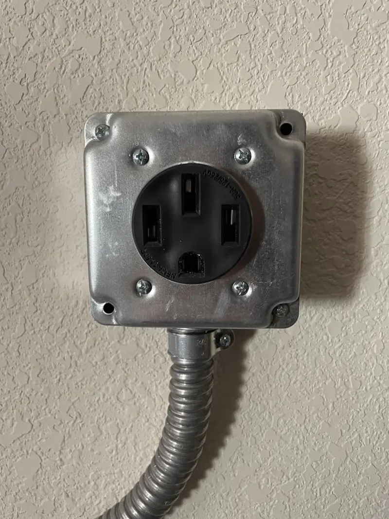 NEMA 14-50 outlet installed for Electrical Panel Upgrade in Wisconsin Rapids
